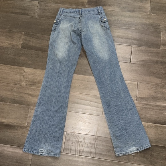 Dax Vintage Y2K Denim Low Rise Flares SZ 3 - Picture 4 of 8